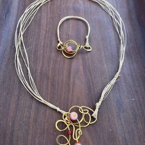 Parure con  agata corniola
